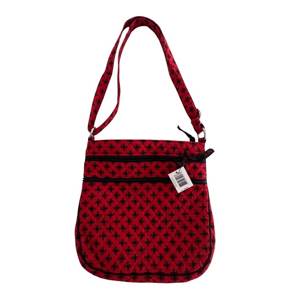Vera Bradley Handbags - Vera Bradley Triple Zip Hipster Red/Black Mini Concerto Crossbody Bag NWT